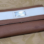 Nine West  Cream And Tan Trifold Wallet Photo 0