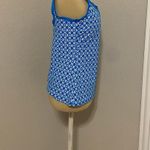 Beach House Blue and white Tank Swimsuit Top Photo 5