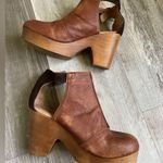 FP Movement by Free People Brown Leather Mules Size 7 Photo 1