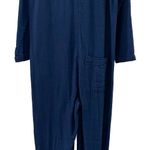 Free People NWT x Sandrine Rose Kimono Jumpsuit Sz Small Deep Blue Soft Photo 5