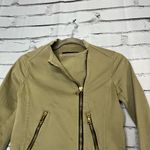 ZARA  BASIC Tan Cargo Utility Jacket XS Full Zip Asymmetrical Y2K Streetwear Photo 5