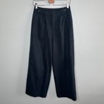 Madewell Womens Black Linen Blend Harlow Wide-Leg Pants Size 0 Photo 12