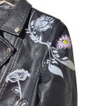 BLANK NYC NWT Secret Keeper Faux Leather Embroidered Painted Jacket in Black Photo 91