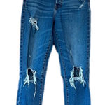 Oasis  by Eunina Distressed Buttonfly Jeans - Women's Size 7 Photo 0