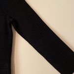 Ralph Lauren Santana knit body con midi dress medium black textured stretchy Photo 3