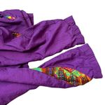 Reebok Vintage  Windbreaker Track Jacket Womens Size Large Zip Up 80s 90s Purple Photo 7