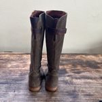 BORN Albi Tall Knee High Ridding Leather Boots size 7.5 38.5 Brown Photo 3