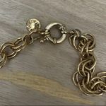 J.Crew  Teal Blue & Gold Ball Statement Necklace Photo 2