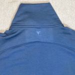 Titin NWT Blue Quarter Zip Pullover Cropped Sweatshirt Photo 3