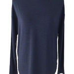 H by Halston Blue Grey Long Sleeve Turtleneck Shirt Blouse Size XS Photo 0