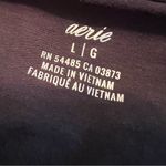 Aerie  Sleeveless Tassel Tie Romper Women’s L Black Shortalls V-neck Pockets Photo 5