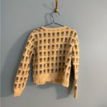 Sundance Gorgeous  cream and grey cardigan sweater size L Photo 3