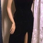 Velvety Sequined Midi Semi Formal Dress | Gown Size 2 Photo 0