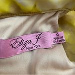 Eliza J  Yellow Floral Chiffon Halter Dress wedding guest Photo 5