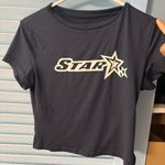 SheIn Black Star Graphic Crop Top Photo 0