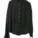 Raquel Allegra Black Gauze Poet Button Photo 0