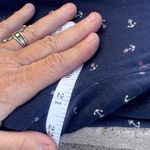 Tommy Hilfiger Top Blue Anchor Print 3/4 Sleeve Women's Large -XL Photo 4