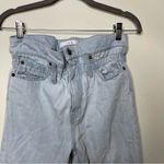 IRO Aven light blue Paper Bag Waist Jeans with raw hem sz 24 Photo 5