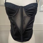 Urban Outfitters UO  Black Bustier Crop Top M Photo 2