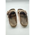 Birkenstock ‎ Tan Gold Women's Metallic Gold Strap Sandals - Size No Size Photo 4