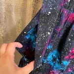 Hot Topic Black Pink Teal Galaxy Space Shorts Romper XL, NWT Photo 2