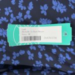 Lush Clothing Lush Shirt Medium Blue Micro Floral Flower Michelle Tie Back Blouse Boho Peasant Photo 7