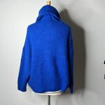 ZARA Royal Blue Oversize Turtleneck Sweater Photo 5