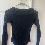American Eagle  Black Long Sleeve Bodysuit Photo 1
