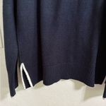 Talbots  Navy Blue Sweater with White Trim M Photo 4