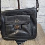 Coach Black Pebble Leather Crossbody w/COA Photo 3