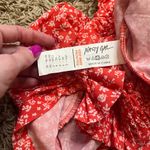 Nasty Gal  Red / White Elastic Shorts Size 2 Photo 3