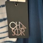 Chaser  Navy and White Women's Tank‎ Top NWT Photo 2