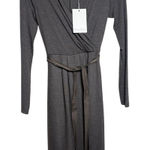 NWT MaxMara Virgin Wool Wrap Dress – Women’s Size 4 Brown Photo 0