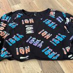 Forever 21 Graphic Yes No Crop Top Sweater Size Medium Photo 4