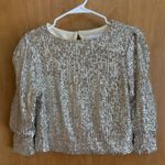 Alexia Admor Alexia By  Blake‎ Sequin Top Small Silver Photo 0