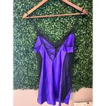Victoria's Secret  Purple and Black Lace Slip Dress Size Small Lingerie Photo 3