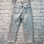 frame denim Revolve  25” Le Jane Crop Raw Hem in Jeans in Luster Photo 4