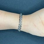 Silver chain stainless steel bracelet Photo 2