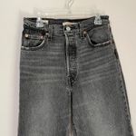 Levi's Levi Premium Women's Ribcage Straight Ankle Jeans Size 26 Washed Black Photo 2