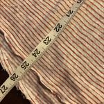 Sundance Linen Long Sleeve V Neck Top Pink Stripe Lightweight Made in Portugal M Photo 12