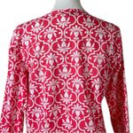 Lands' End Lands’ End Shift Dress Coverup V-neck Pink White Cotton Women’s Size Small 6/8 Photo 7