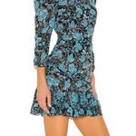 Tanya Taylor NEW Raven Blue Paisley Floral Mini Dress Size 6 Photo 0
