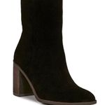 Lucky Brand NEW LK PINLOPE BLACK Suede Leather Side Zip Boots Photo 0