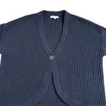 Madewell Deep Indigo Shirttail Cardigan Sweater Photo 5