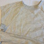 Free People MOVEMENT For The Win Tee LARGE Tie-Front Wrap Top Oatmeal Heather Photo 4