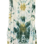 Young Fabulous and Broke Women XS Green Tie-Dye Asymmetrical HiLow Maxi Skirt Boho Photo 0