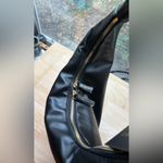 Forever 21 Black Crescent moon shape top handle zipper bag purse Photo 4