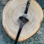 Vintage 80/90s Prema lightning bolt faux crystal round adjustable strap watch Photo 1