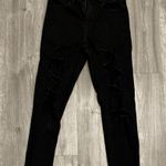 American Eagle  Black High Rise Super Ripped Stretch Skinny Jeans Photo 2