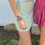 Pink Paisley Romper and Green Skirt Outfit Size L Photo 0